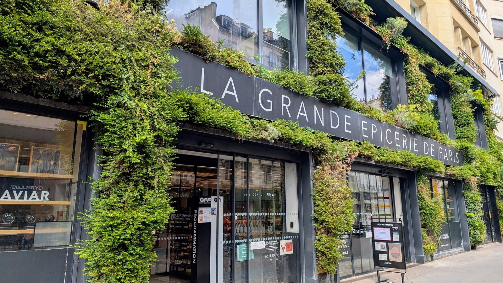 La Grande Epicerie De Paris A picture of the shop front of la grande epicerie de paris in the 16th arrondisement
