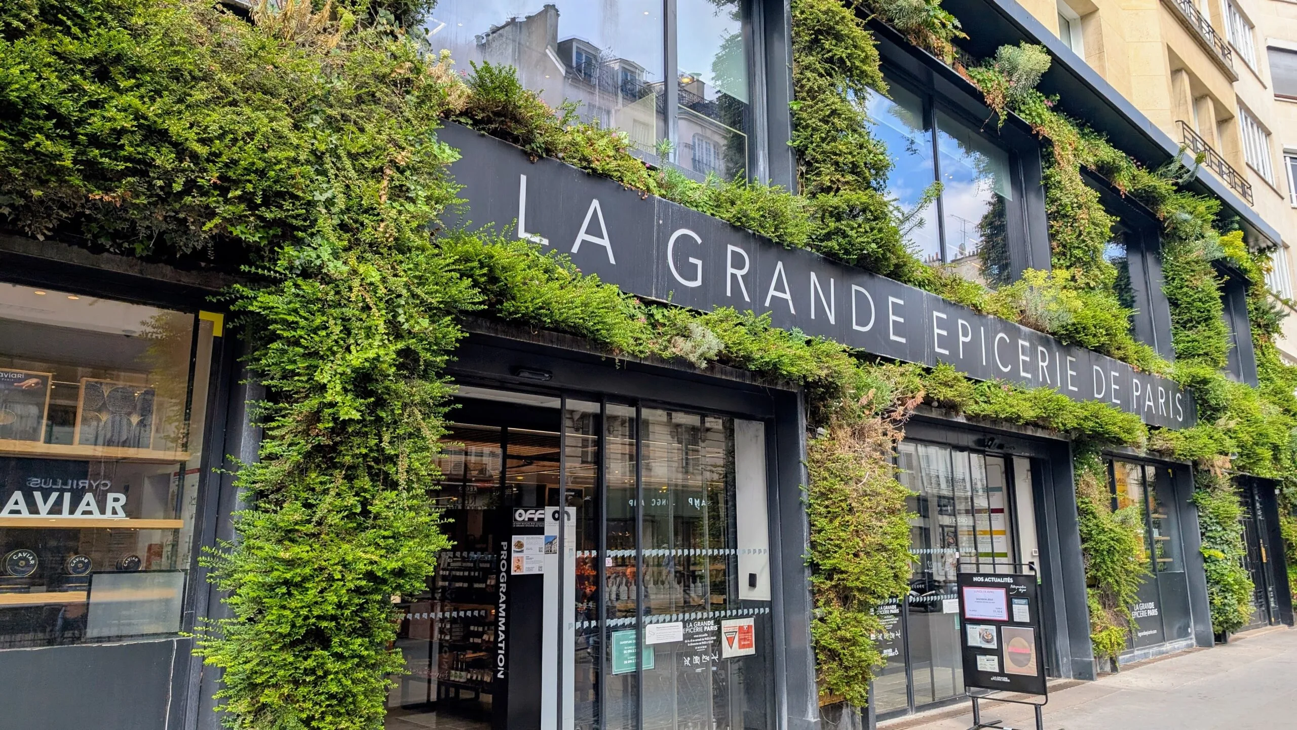 La Grande Epicerie De Paris A picture of the shop front of la grande epicerie de paris in the 16th arrondisement